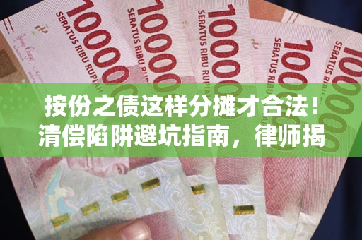 济南按份之债这样分摊才合法！清偿陷阱避坑指南，律师揭秘关键条款
