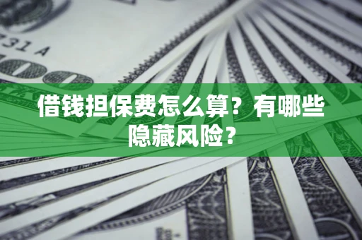 济南借钱担保费怎么算？有哪些隐藏风险？
