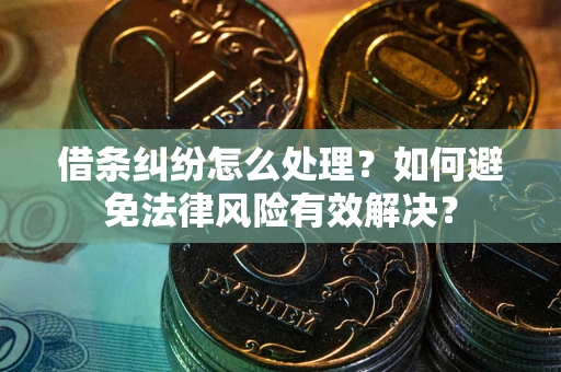 济南借条纠纷怎么处理？如何避免法律风险有效解决？