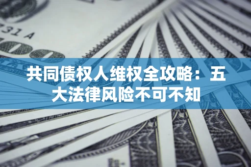 济南共同债权人维权全攻略：五大法律风险不可不知