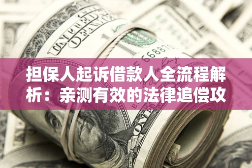 济南担保人起诉借款人全流程解析：亲测有效的法律追偿攻略
