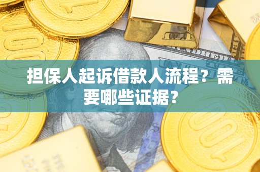 济南担保人起诉借款人流程?需要哪些证据? 济南担保人起诉借款人流程?需要哪些证据?
