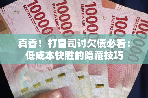 济南真香！打官司讨欠债必看：低成本快胜的隐藏技巧
